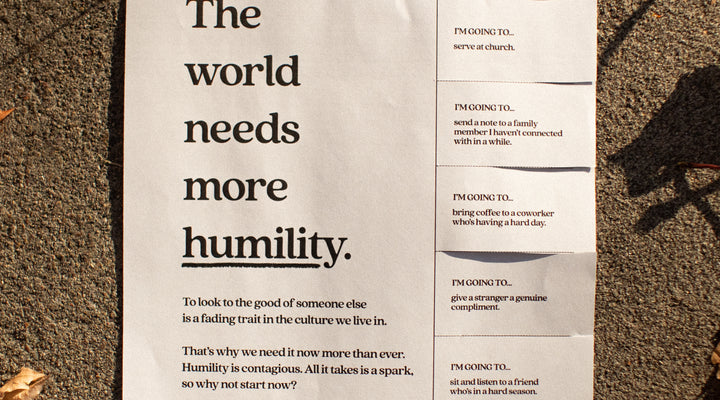 The World Needs More Humility [Flyer]
