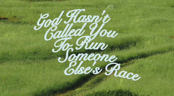 Run Your Race, Carry Your Pack